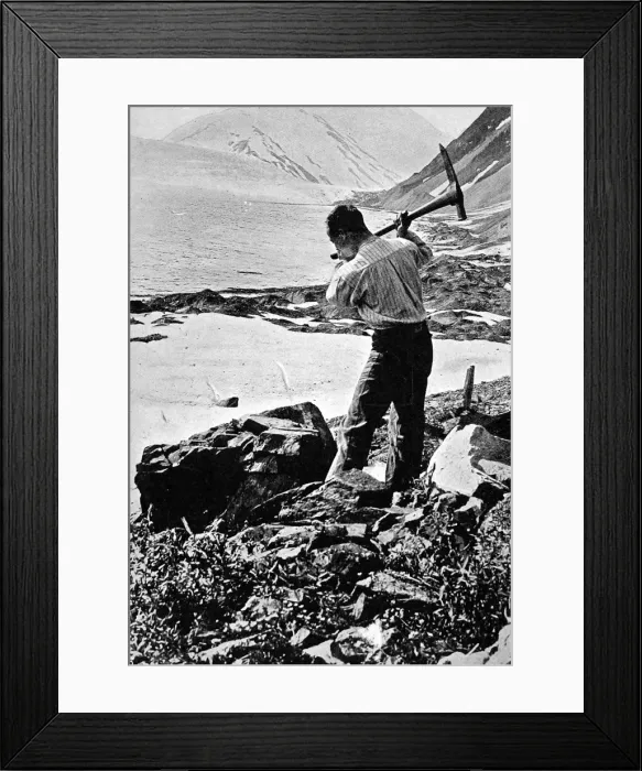 Framed Print : The Bitter Creek gold mine