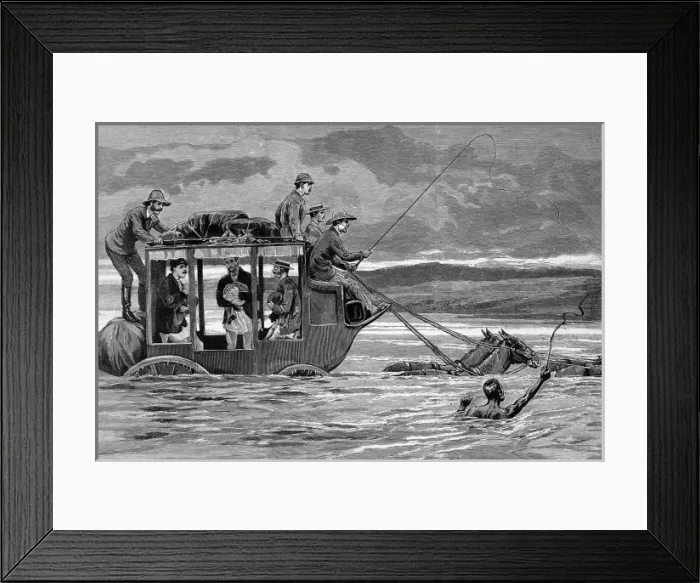 Framed Print : Transport to the Transvaal gold mines