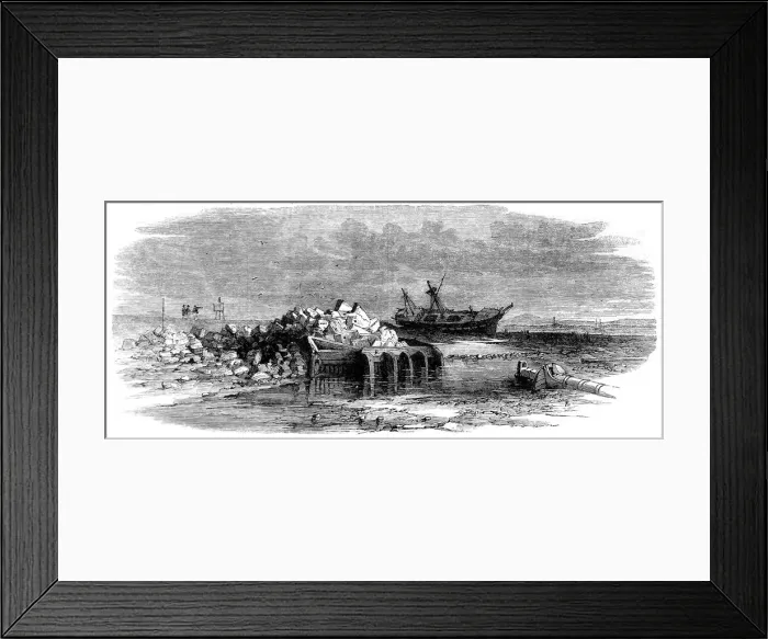 Framed Print : Ruins of Lytham Lighthouse, 1863 Framed Print : Ruins of Lytham Lighthouse, 1863