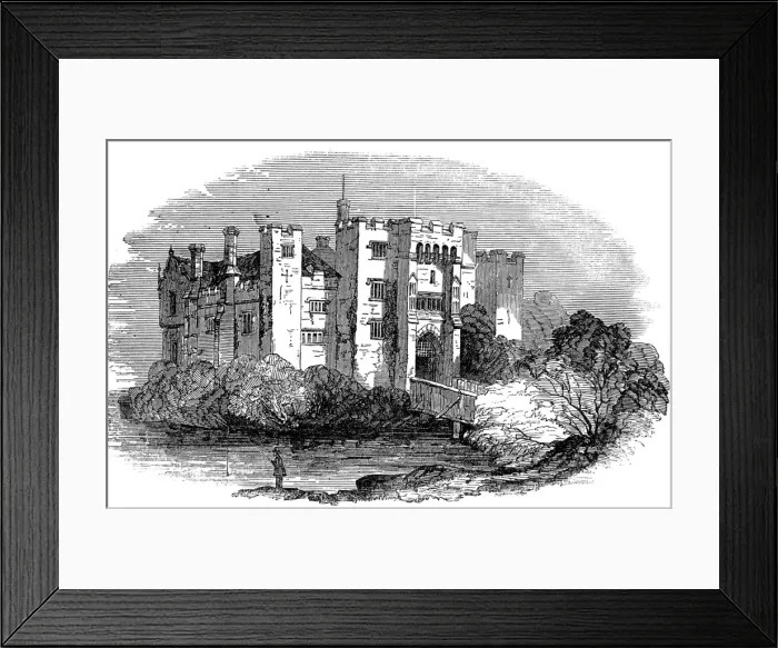 Framed Print : Hever Castle, Kent, 1849 Framed Print : Hever Castle, Kent, 1849