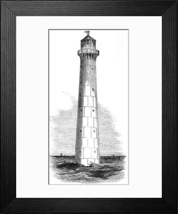 Framed Print : Cast Iron Lighthouse, intended for Barbados, 1851 Framed Print : Cast Iron Lighthouse, intended for Barbados, 1851