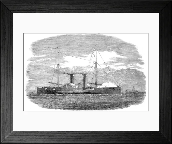 Framed Print : The Prussian War-Steamer, Nix, 1851 Framed Print : The Prussian War-Steamer, Nix, 1851