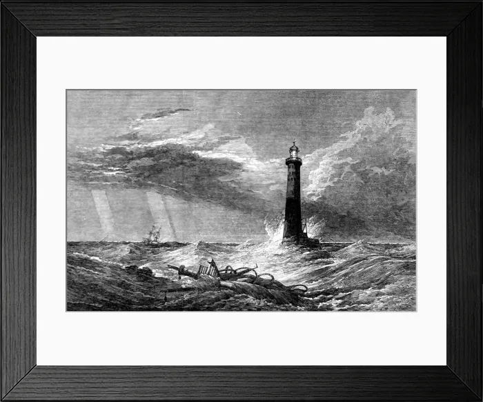 Framed Print : The Lighthouse; Rudyerds Eddystone Lighthouse Framed Print : The Lighthouse; Rudyerds Eddystone Lighthouse