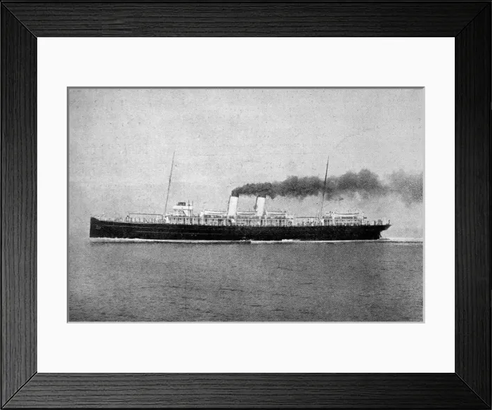 Framed Print : The Turbine Steamer Queen, 1903