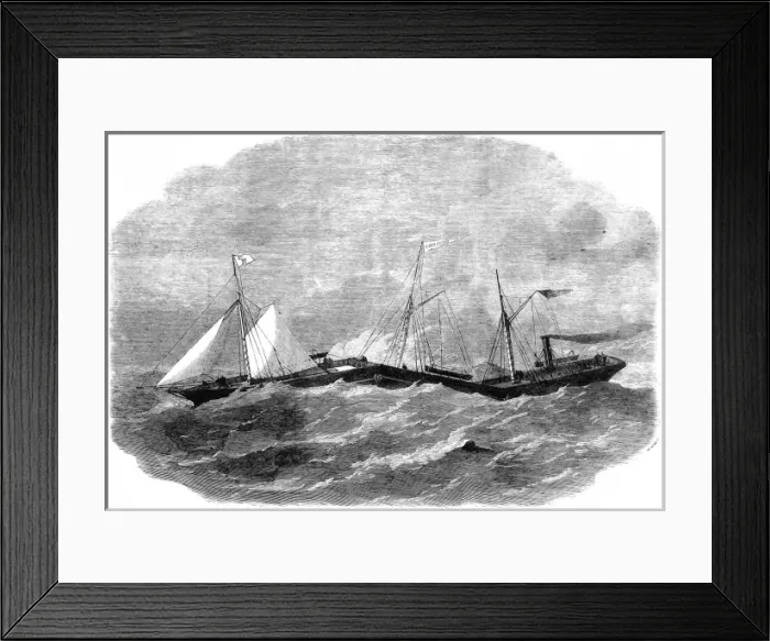 Framed Print : The Jointed Iron Steam-ship Connector, 1863 Framed Print : The Jointed Iron Steam-ship Connector, 1863
