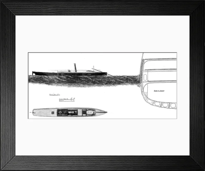 Framed Print : Yarrow and Hedley Torpedo Steam Launch, 1875 Framed Print : Yarrow and Hedley Torpedo Steam Launch, 1875