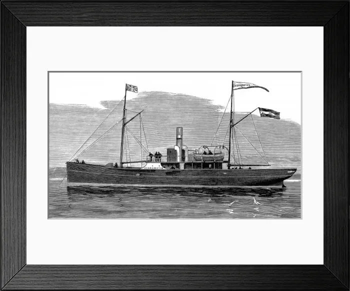 Framed Print : The Hydromotor Ship, 1881