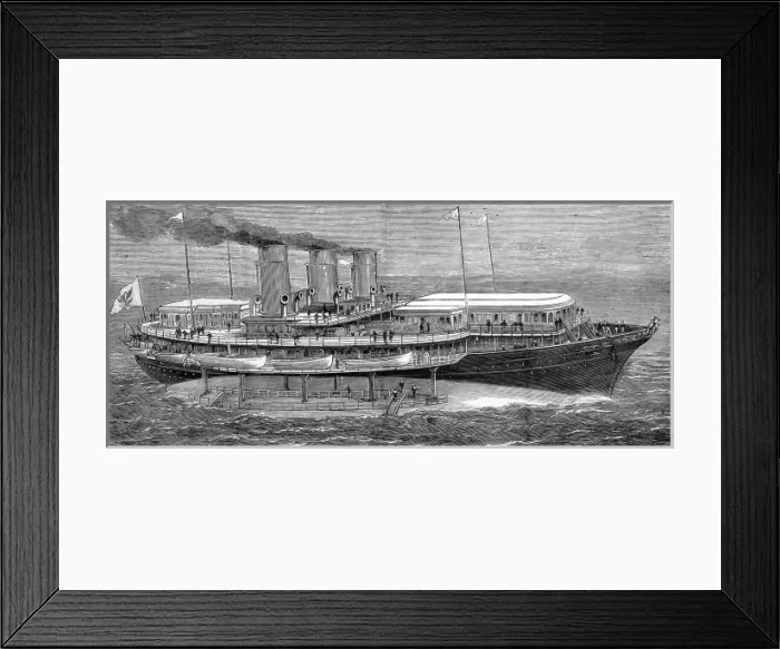 Framed Print : SY Livadia, 1880