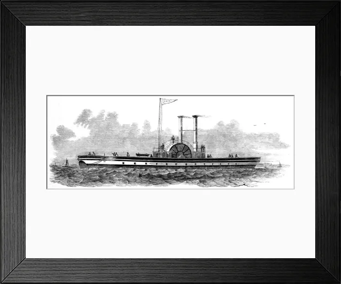 Framed Print : The Twin Steam-Ship Gemini, 1850 Framed Print : The Twin Steam-Ship Gemini, 1850