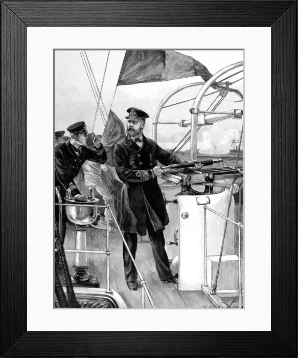 Framed Print : The Bridge of a British Ironclad Framed Print : The Bridge of a British Ironclad