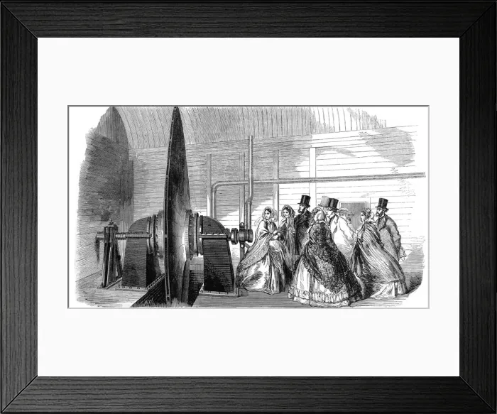 Framed Print : The Engine Room of the Pneumatic Letter and Parcel Conveyanc Framed Print : The Engine Room of the Pneumatic Letter and Parcel Conveyanc