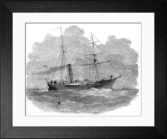 Framed Print : USS Arctic, 1856 Framed Print : USS Arctic, 1856