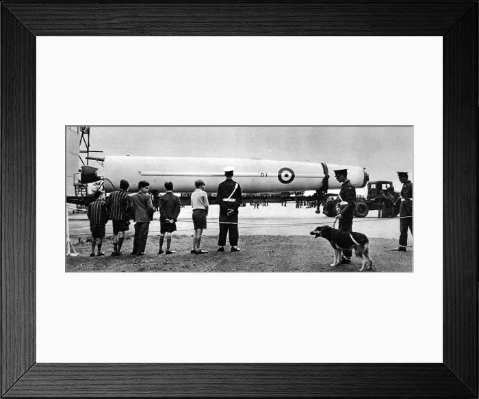 Framed Print : The Arrival of the First Thor Ballistic Missile to RAF Bom Framed Print : The Arrival of the First Thor Ballistic Missile to RAF Bom