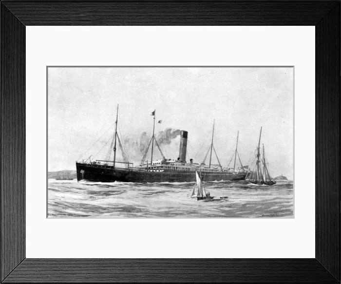 Framed Print : SS Warwickshire, 1902 Framed Print : SS Warwickshire, 1902