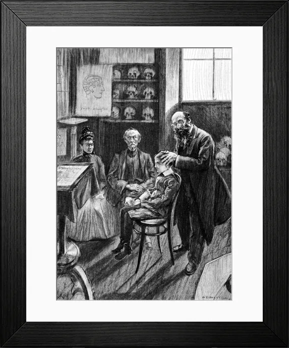 Framed Print : The Phrenologist Framed Print : The Phrenologist