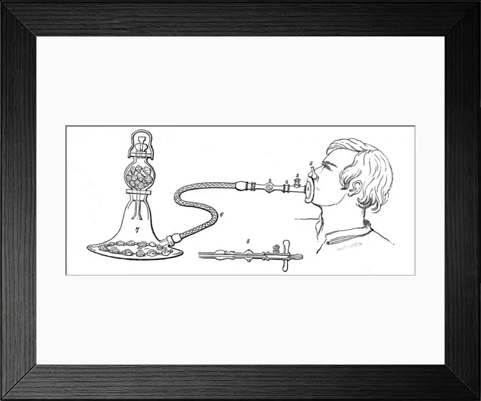 Framed Print : A anaesthetic apparatus