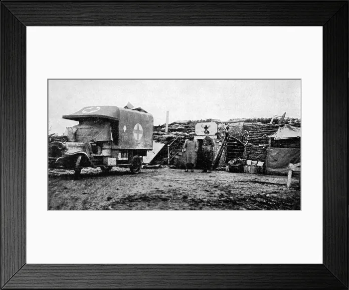 Framed Print : A First World War dressing station Framed Print : A First World War dressing station