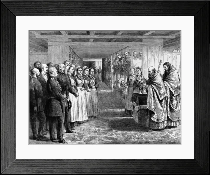 Framed Print : British Red Cross hospital