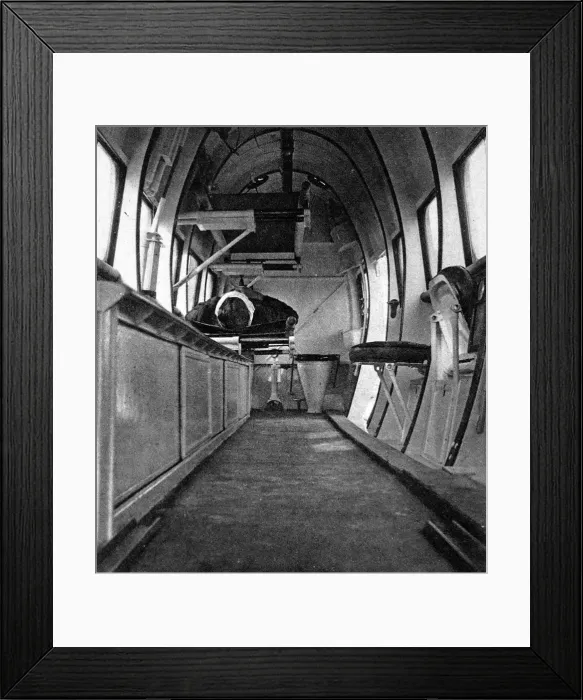 Framed Print : The interior of a British air ambulance Framed Print : The interior of a British air ambulance