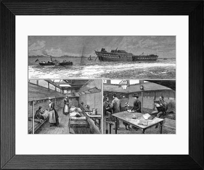Framed Print : The Red Cross ambulance steamer
