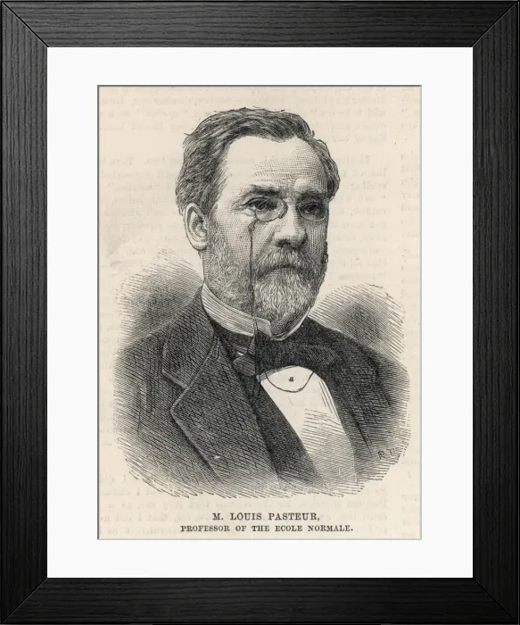 Framed Print : Portrait of Louis Pasteur