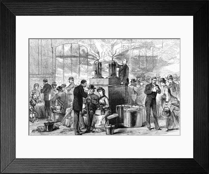 Framed Print : The Cholera epidemic in France