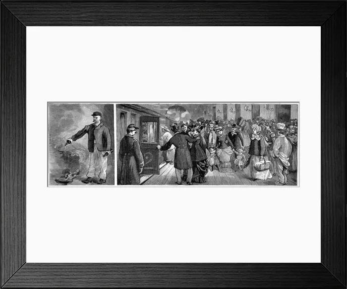 Framed Print : Cholera in France