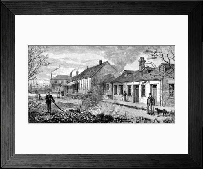 Framed Print : Cholera precautions in England