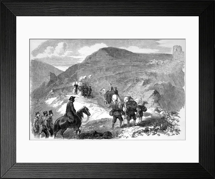 Framed Print : Florence Nightingale visiting the Hut Hospitals, at Balaclav