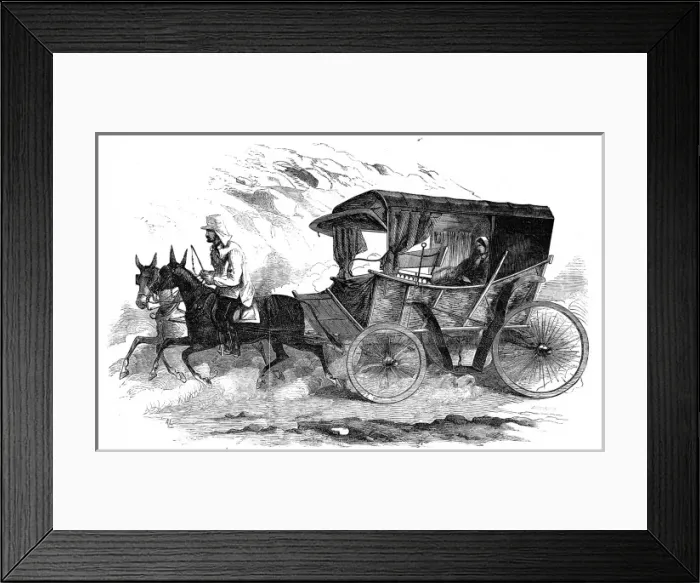 Framed Print : Florence Nightingales carriage at the seat of war Framed Print : Florence Nightingales carriage at the seat of war