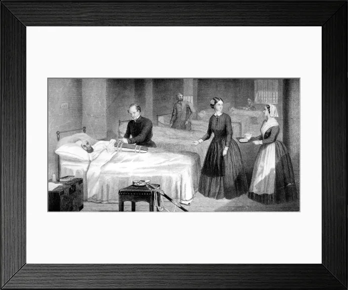 Framed Print : Nurses at work in a hospital at Scutari Framed Print : Nurses at work in a hospital at Scutari