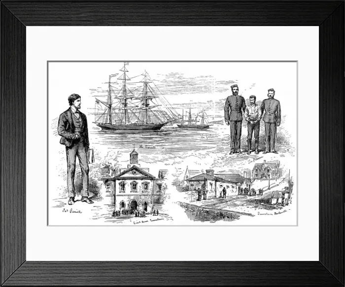 Framed Print : The Mutiny on the Caswell, 1876 Framed Print : The Mutiny on the Caswell, 1876