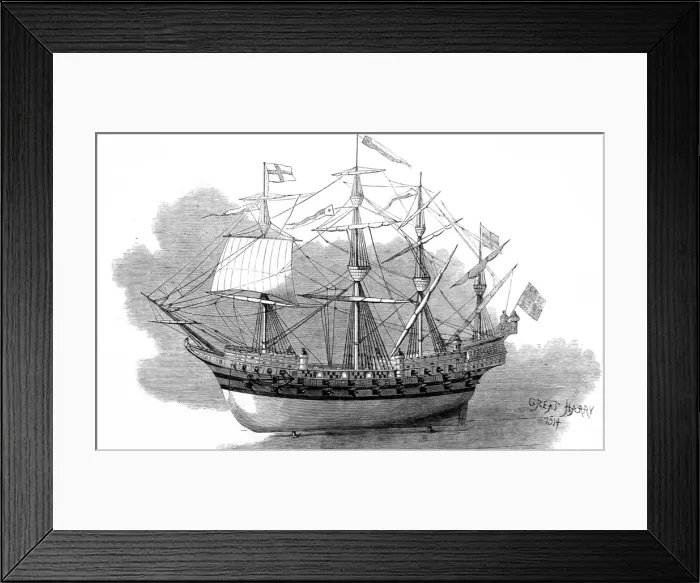 Framed Print : Model of the Great Harry of 1514 Framed Print : Model of the Great Harry of 1514