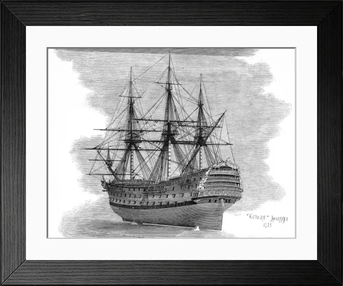 Framed Print : Model of HMS Victory of 1737 Framed Print : Model of HMS Victory of 1737