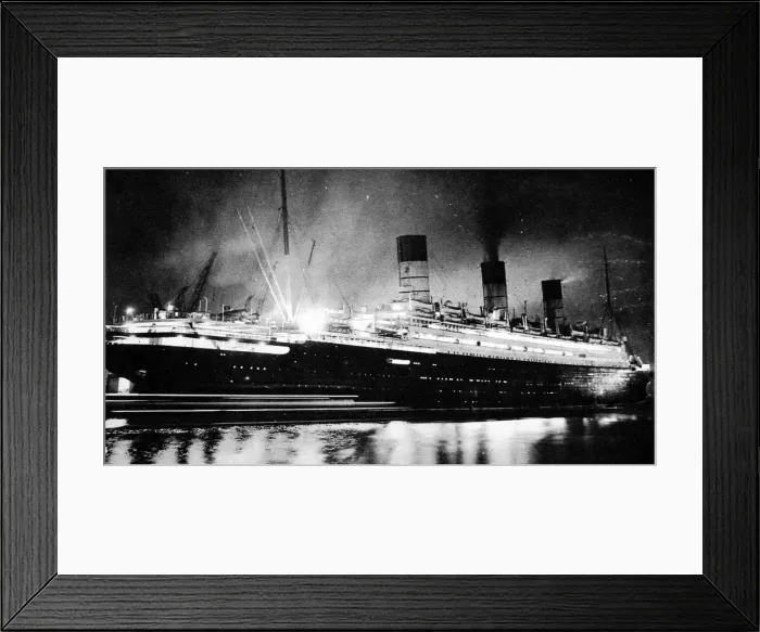 Framed Print : The SS Berengaria, New York, 1938 Framed Print : The SS Berengaria, New York, 1938