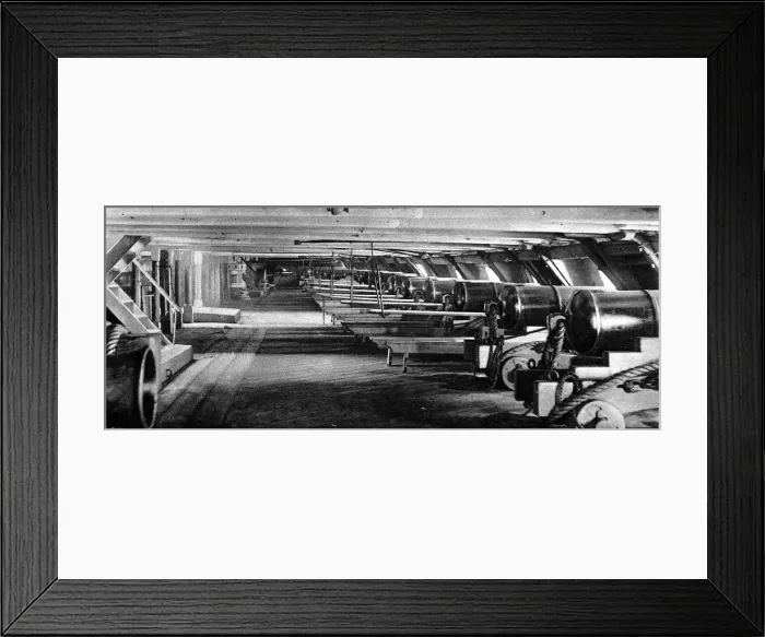Framed Print : The Lower Deck of HMS Foudroyant Framed Print : The Lower Deck of HMS Foudroyant