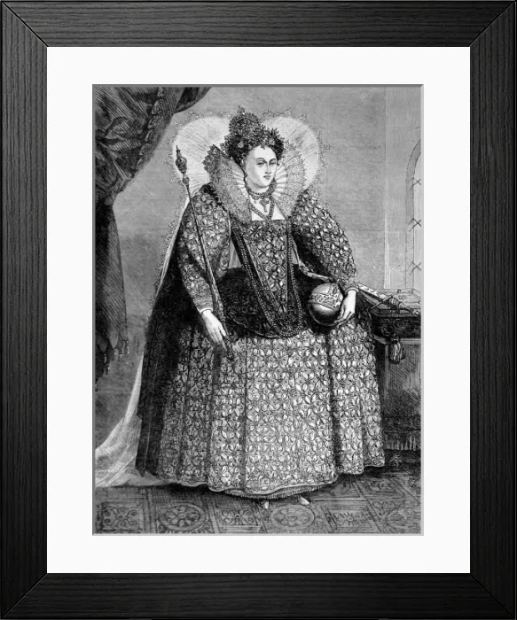 Framed Print : Queen Elizabeth I of England (1533-1603) Framed Print : Queen Elizabeth I of England (1533-1603)