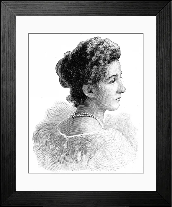 Framed Print : Princess Helene of Montenegro (1873-1952) Framed Print : Princess Helene of Montenegro (1873-1952)