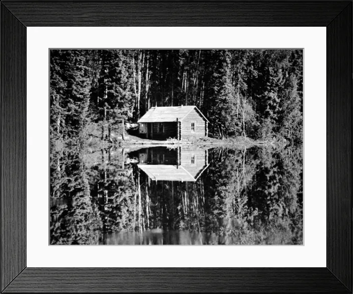 Framed Print : Grey Owls Cabin, Saskatchewan, 1934 Framed Print : Grey Owls Cabin, Saskatchewan, 1934
