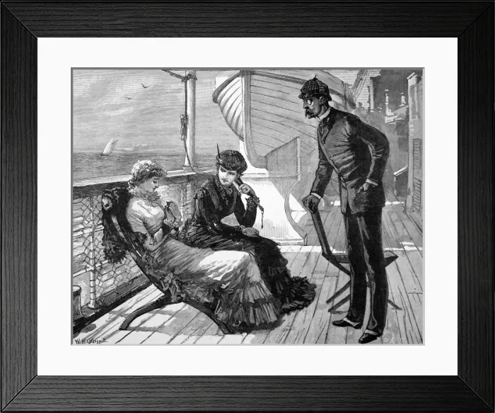 Framed Print : On board a Passenger Ship, 1883 Framed Print : On board a Passenger Ship, 1883