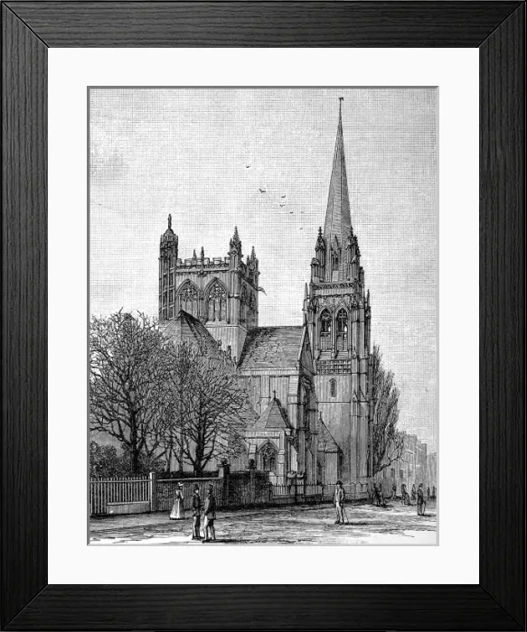 Framed Print : The Roman Catholic Church, Cambridge, 1890 Framed Print : The Roman Catholic Church, Cambridge, 1890