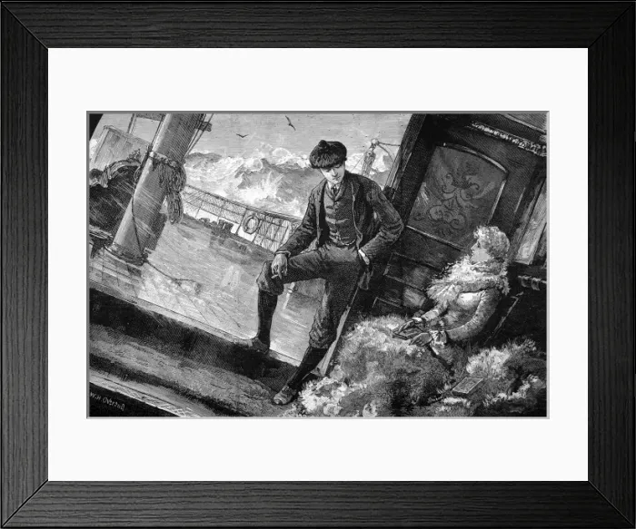 Framed Print : On board a passenger ship, 1883 Framed Print : On board a passenger ship, 1883