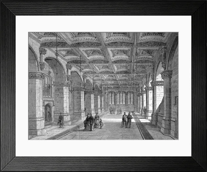 Framed Print : The New City Museum, Guildhall, London, 1872