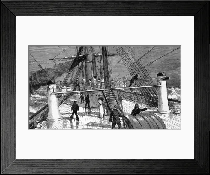Framed Print : The Deck of the SS Gallia, 1879 Framed Print : The Deck of the SS Gallia, 1879