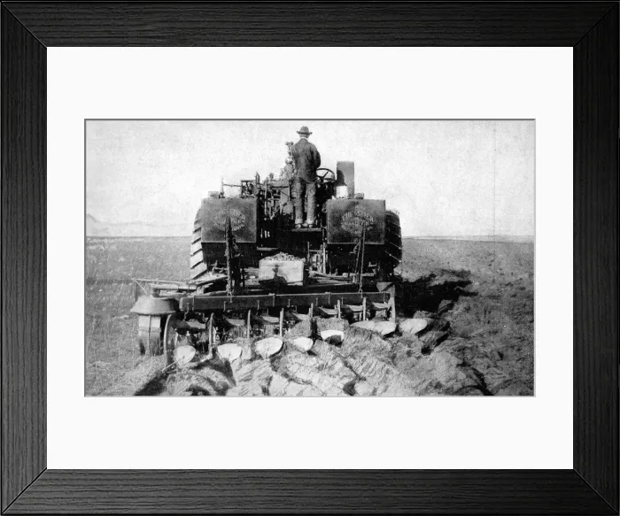 Framed Print : Steam-Plough in the Arkansas Valley, 1907 Framed Print : Steam-Plough in the Arkansas Valley, 1907