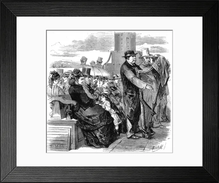 Framed Print : On Board a Thames River Steamer, 1874 Framed Print : On Board a Thames River Steamer, 1874
