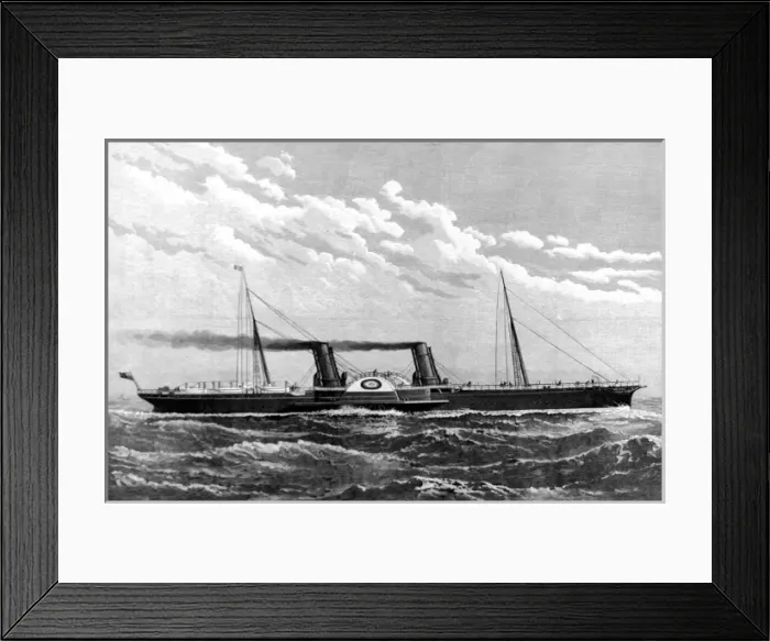 Framed Print : SS Ireland, 1885 Framed Print : SS Ireland, 1885