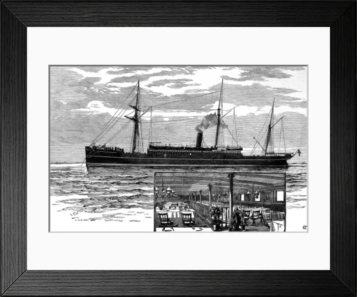 Framed Print : RMS Tartar, 1883 Framed Print : RMS Tartar, 1883
