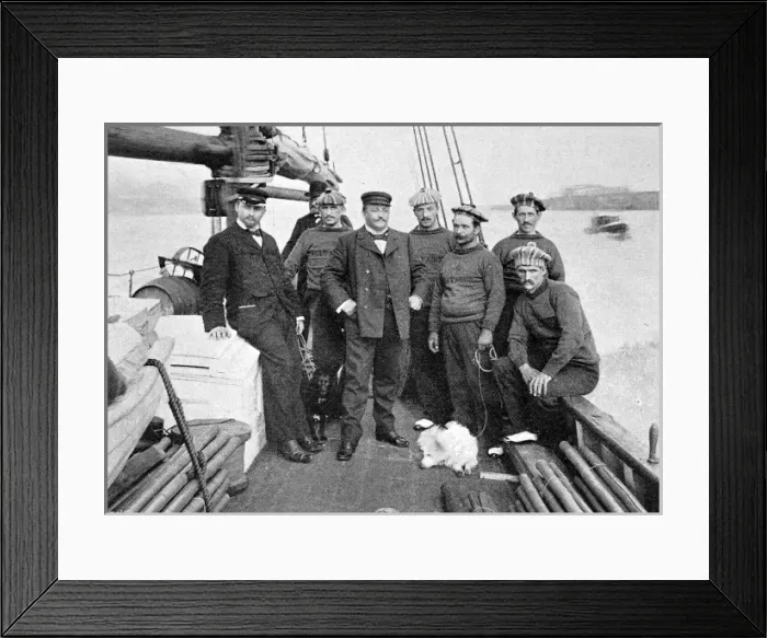 Framed Print : The Crew of the Matador, 1900 Framed Print : The Crew of the Matador, 1900