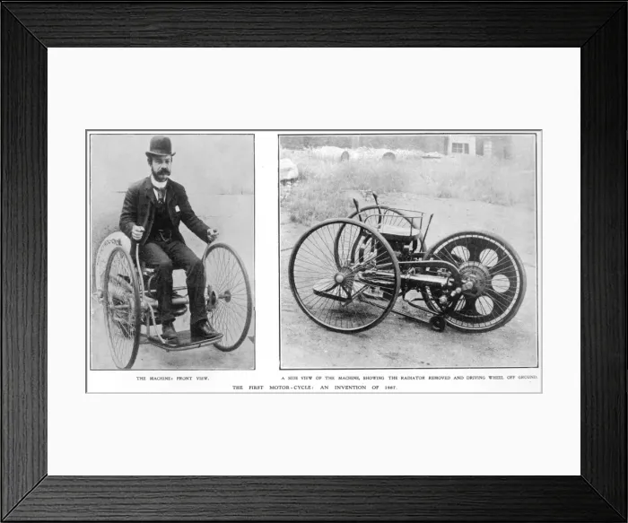 Framed Print : The first motorcycle Framed Print : The first motorcycle